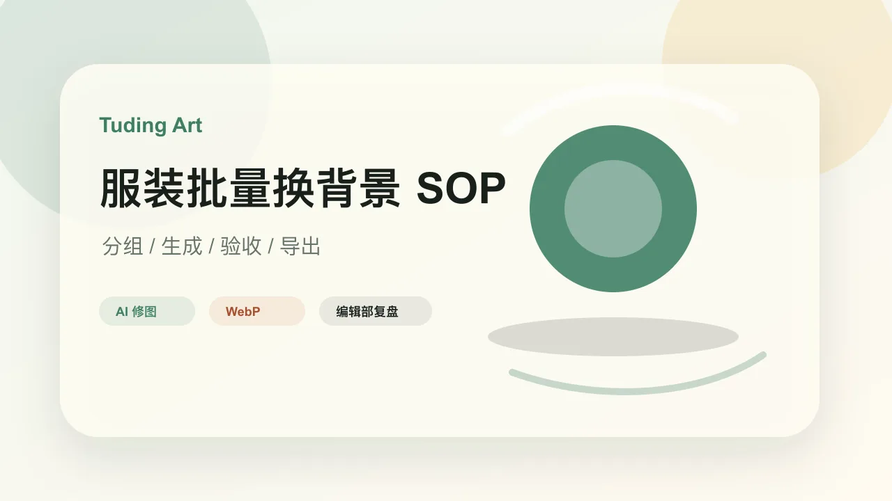 服装商品图批量换背景 SOP的文章封面